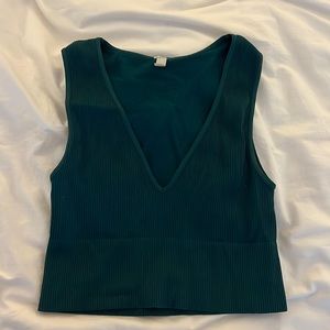 Nikibiki stretchy v-neck cropped tank
